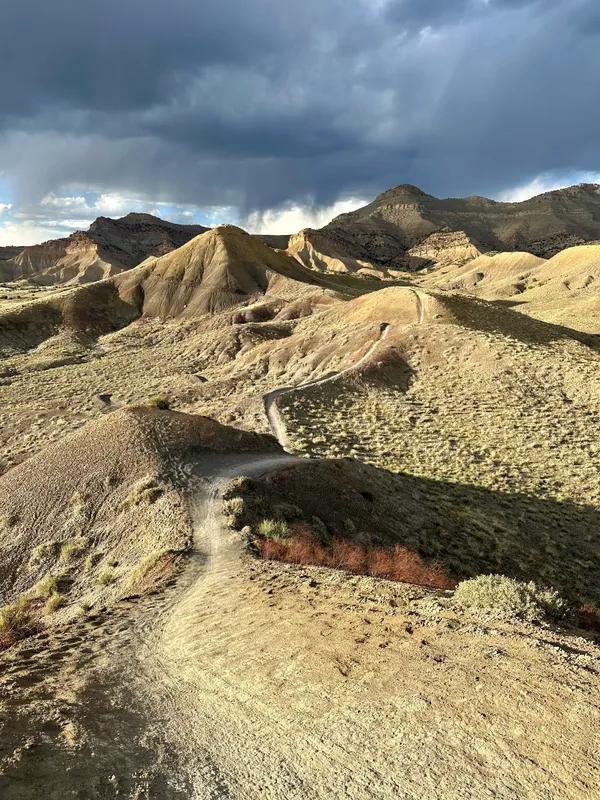 Mountain biking the flow trails at 18 Road near Fruita, Colorado