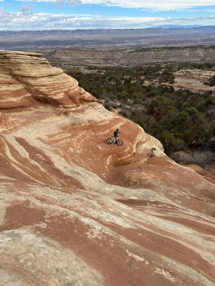 The Ribbon mountain bike trail at Lunch Loops, Grand Junction, Colorado