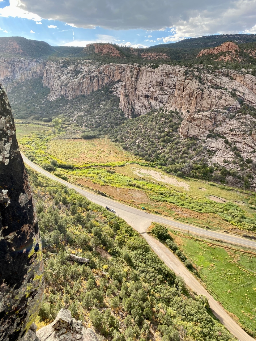 Unaweep Canyon seen from the quarry wall, Western Colorado