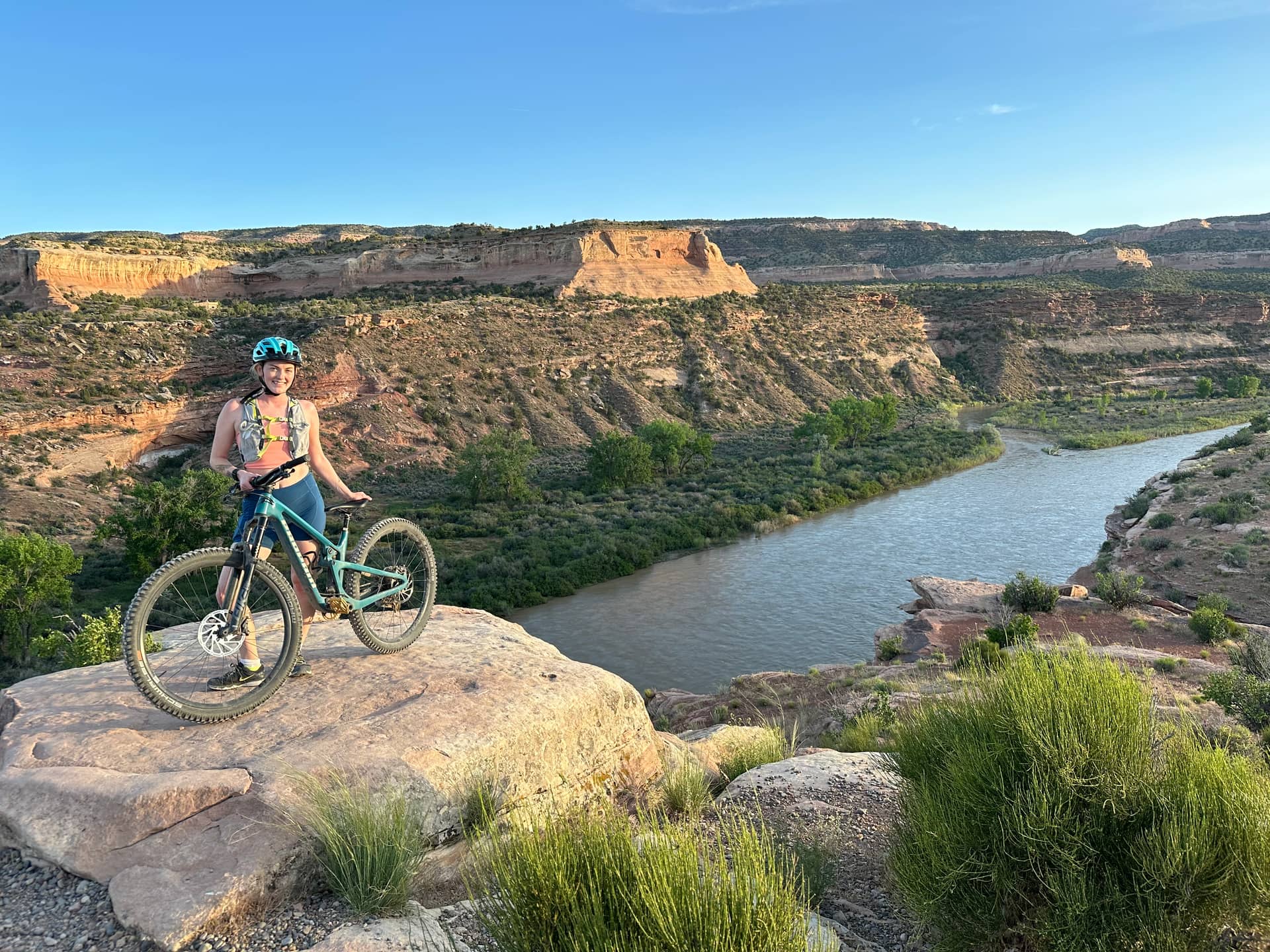 Mountain biking on the trails near Grand Junction, Colorado