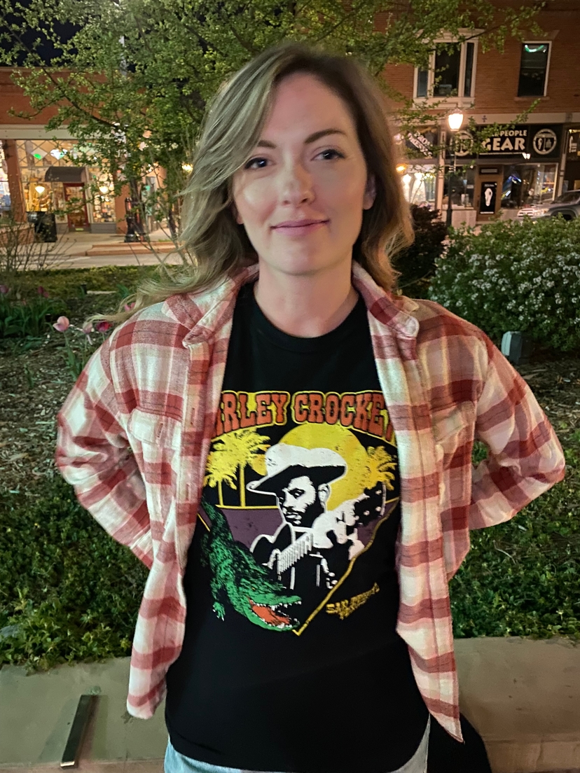 Kim at the Mesa Theater in Grand Junction, Colorado